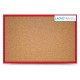 Korková tabuľa v drevenom ráme - červená WOOD (60x40 cm)