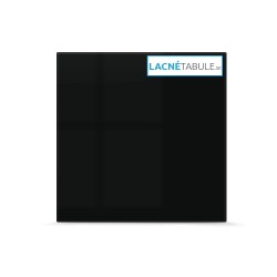 Sklenená magneticko suchostierateľná tabuľa - čierna GLASS (45x45 cm)