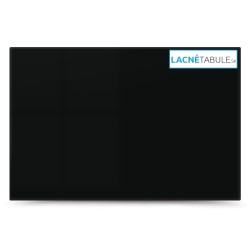Sklenená magneticko suchostierateľná tabuľa - čierna GLASS (90x60 cm)