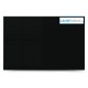 Sklenená magneticko suchostierateľná tabuľa - čierna GLASS (60x40 cm)