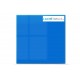 Sklenená magneticko suchostierateľná tabuľa - modrá GLASS (45x45 cm)
