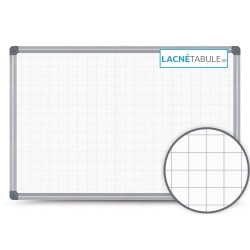 Magnetická tabuľa v hliníkovom ráme s potlačou - mriežky 2,5x2,5 cm (300x120 cm)