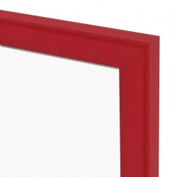 Magnetická tabuľa v drevenom ráme - červená WOOD (60x40 cm)