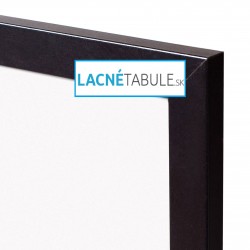 Magnetická tabuľa v dekoratívnom ráme - čierny (60x40 cm)