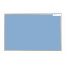 Magnetická tabuľa farebná v striebornom ráme - modrá MDF (60x40 cm)