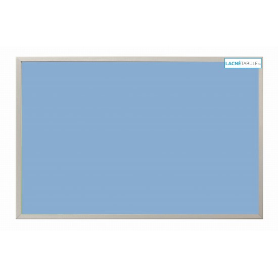 Magnetická tabuľa farebná v striebornom ráme - modrá MDF (60x45 cm)