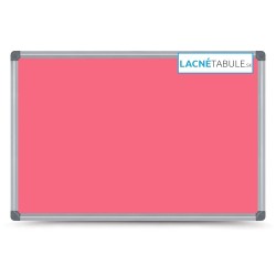 Magnetická tabuľa farebná v hliníkovom ráme - ružová CLASSIC (90x60 cm)