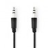 Cable audio Stereo, 3.5 mm Male Jack to 3.5 mm Jack Male, 1,8m